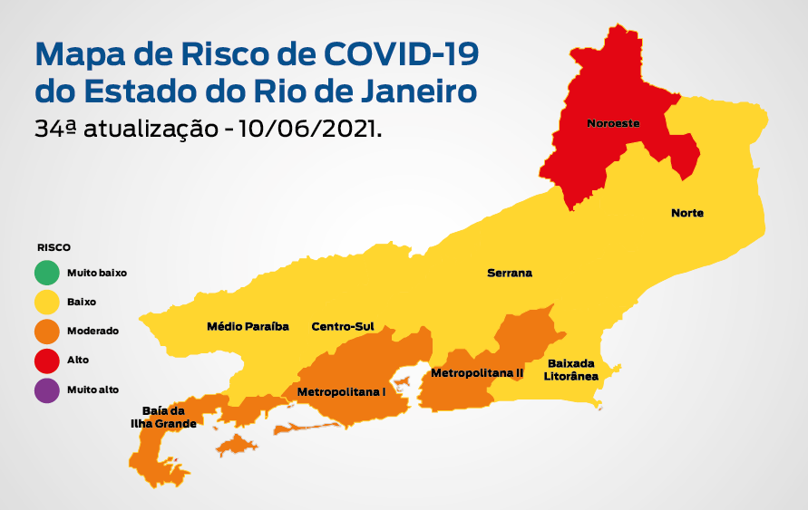 imagem do Mapa de Risco para a Covid-19