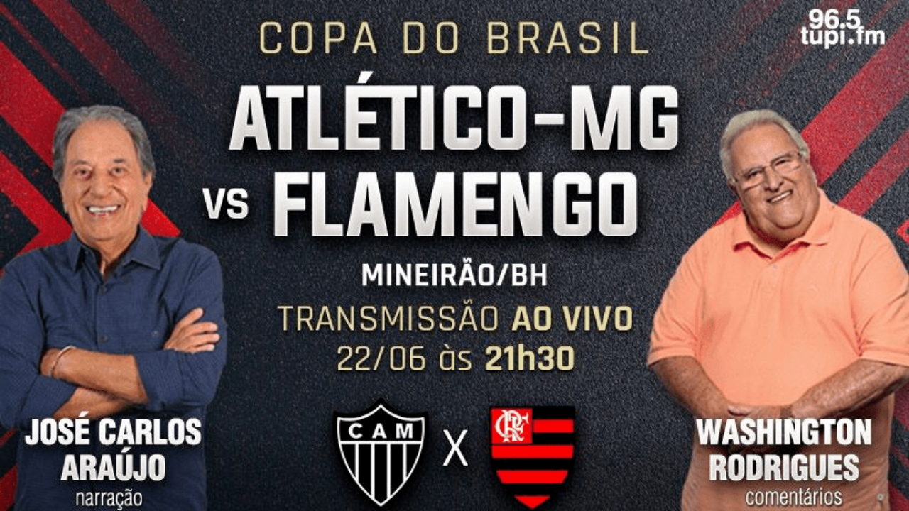 AO VIVO] Atlético-MG x Flamengo - Copa do Brasil - Super Rádio Tupi