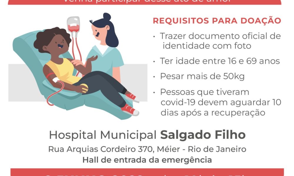 Hospital Municipal Salgado Filho Promove Campanha De Doação De Sangue Nesta Quinta Super 7957