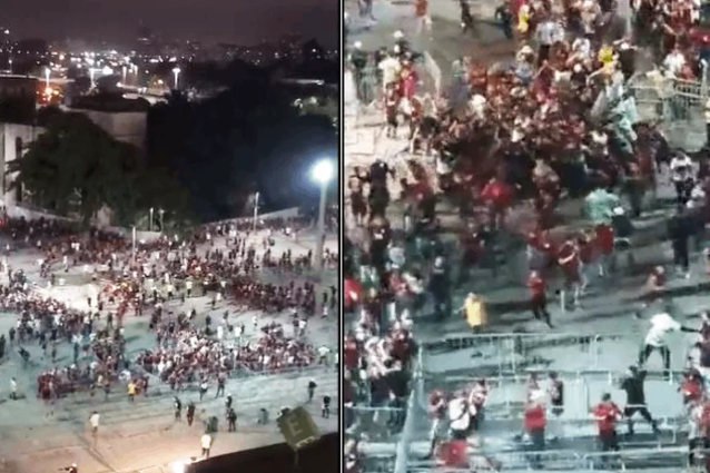 Invasão torcida do Flamengo