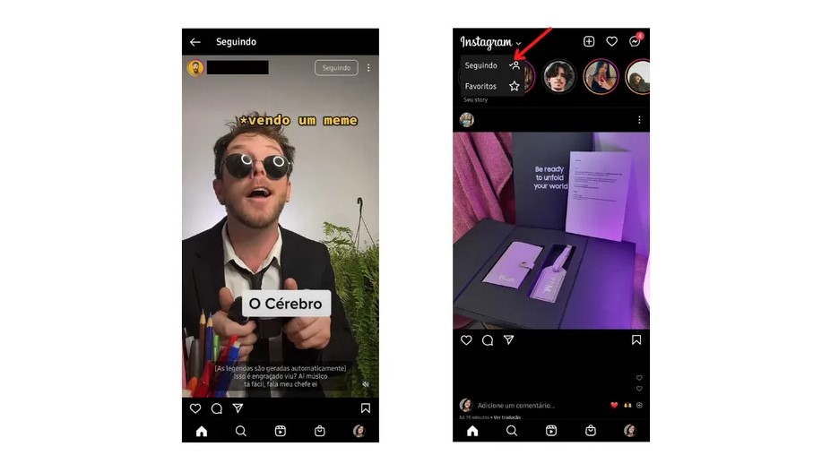 Novo feed na esquece é basicamente uma cópia do TikTok