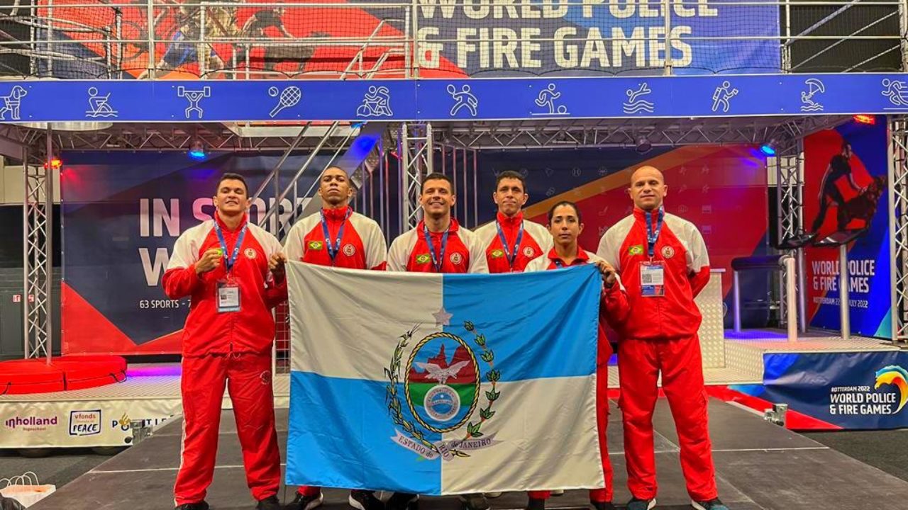 Corpo de Bombeiros do Rio leva mais cinco medalhas e quebra o