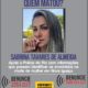 Cartaz do Portal dos Procurados com foto de jovem assassinada em casa em Nova Iguaçu