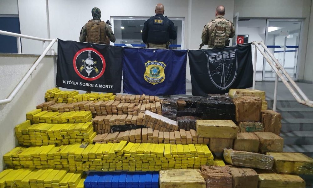 Polícia apreende mais de uma tonelada maconha em operação conjunta na