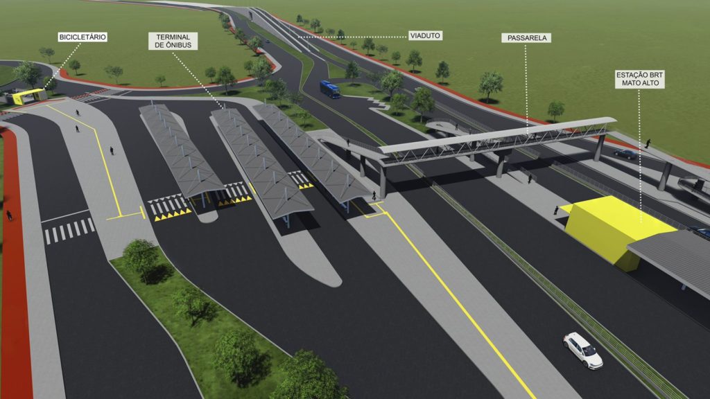 Novo terminal do BRT que será construído na Zona Oeste do Rio