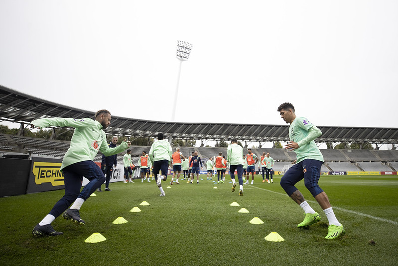 Treino da seleção brasileira