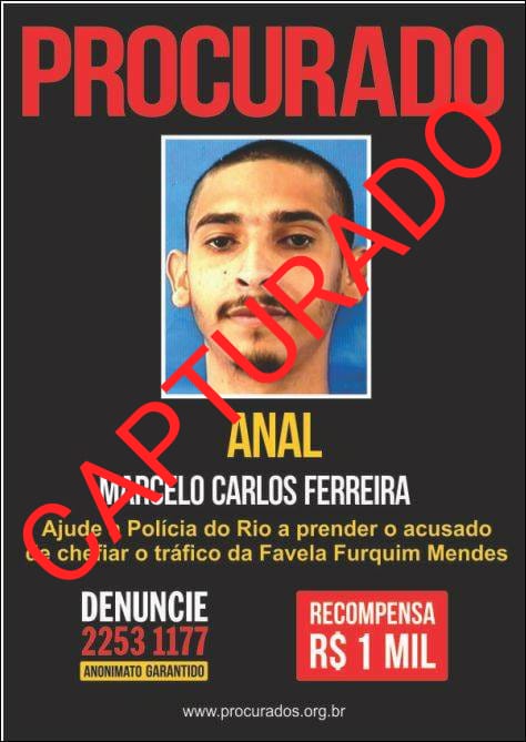 Polícia prende criminoso conhecido como "Anal"