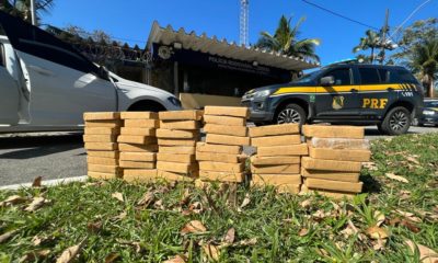 PRF apreende pasta base de cocaína avaliada em R$ 6 milhões na Costa Verde
