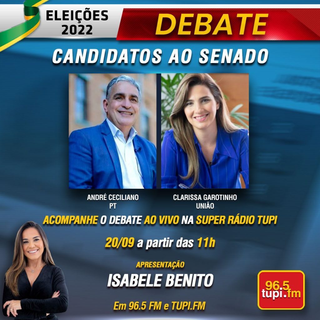 Super Rádio Tupi realiza primeiro debate entre candidatos ao Senado