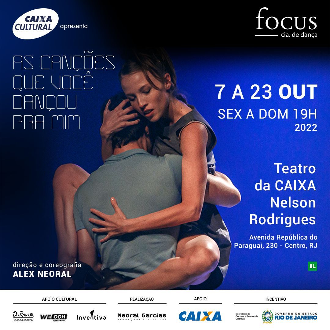 Teatro Caixa Nelson Rodrigues recebe o espetáculo 'As canções que você dançou pra mim'