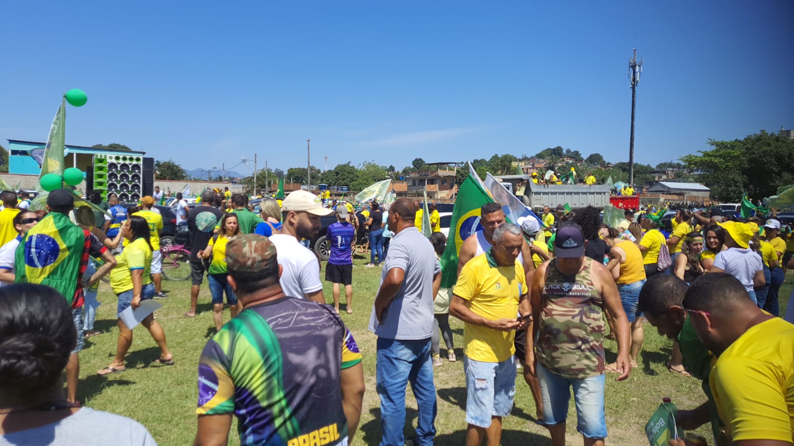 Apoiadores de Jair Bolsonaro na Baixada Fluminense