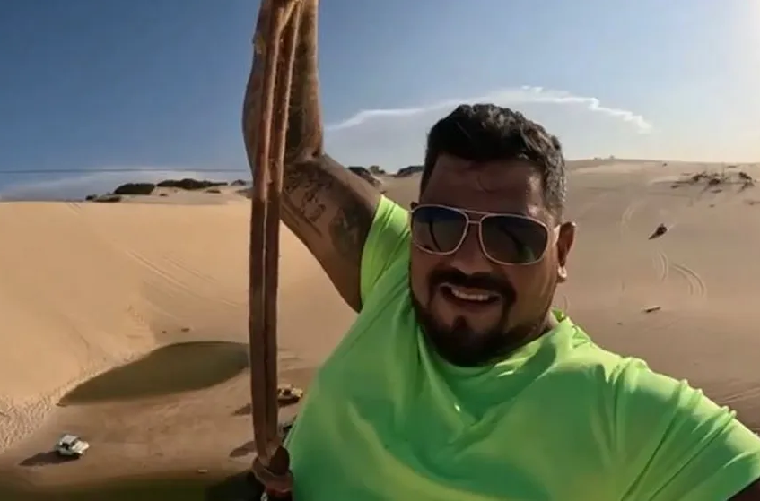 Turista filma queda de tirolesa em Canoa Quebrada