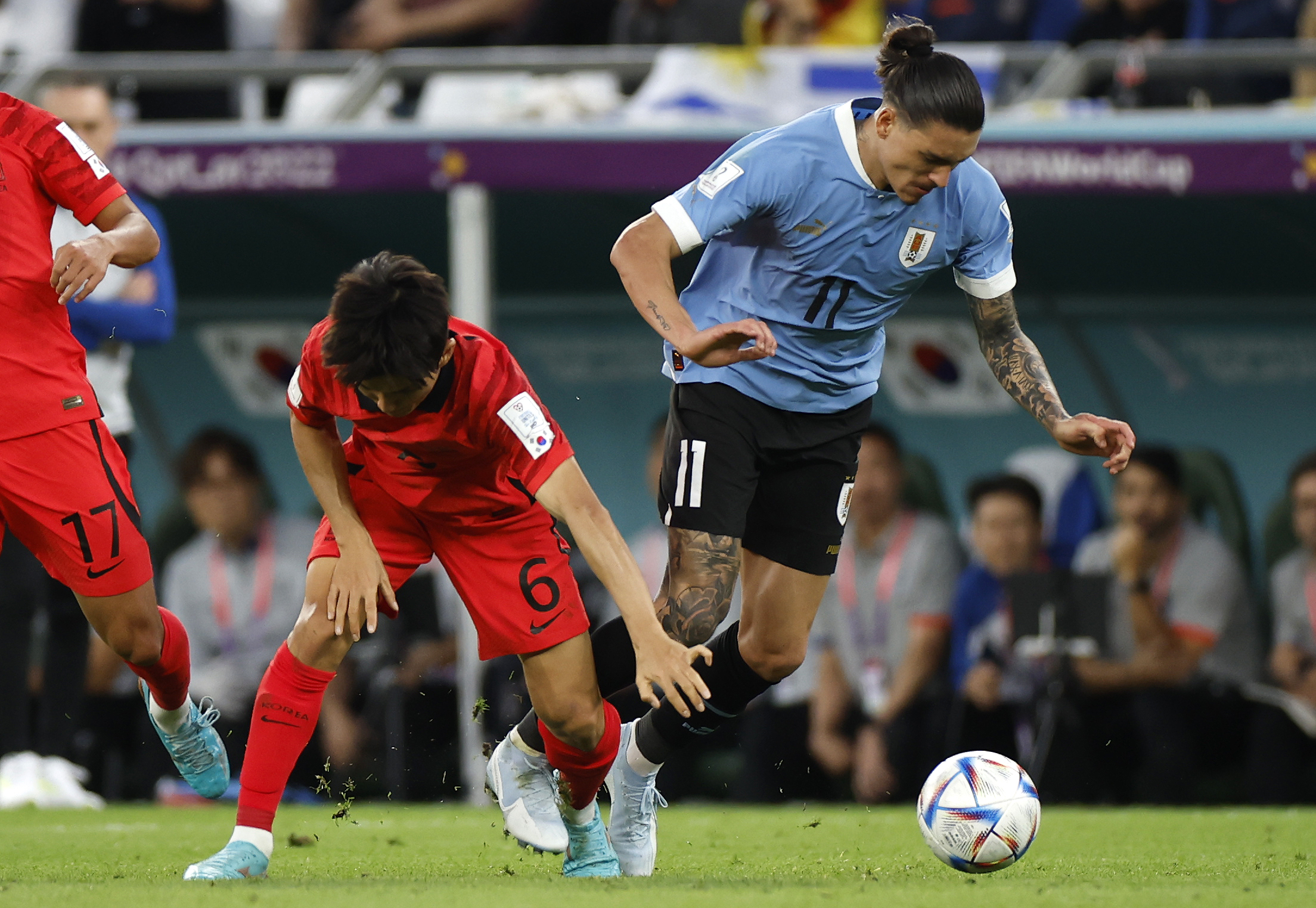 Mundial-2022: Uruguai e Coreia do Sul empataram sem golos