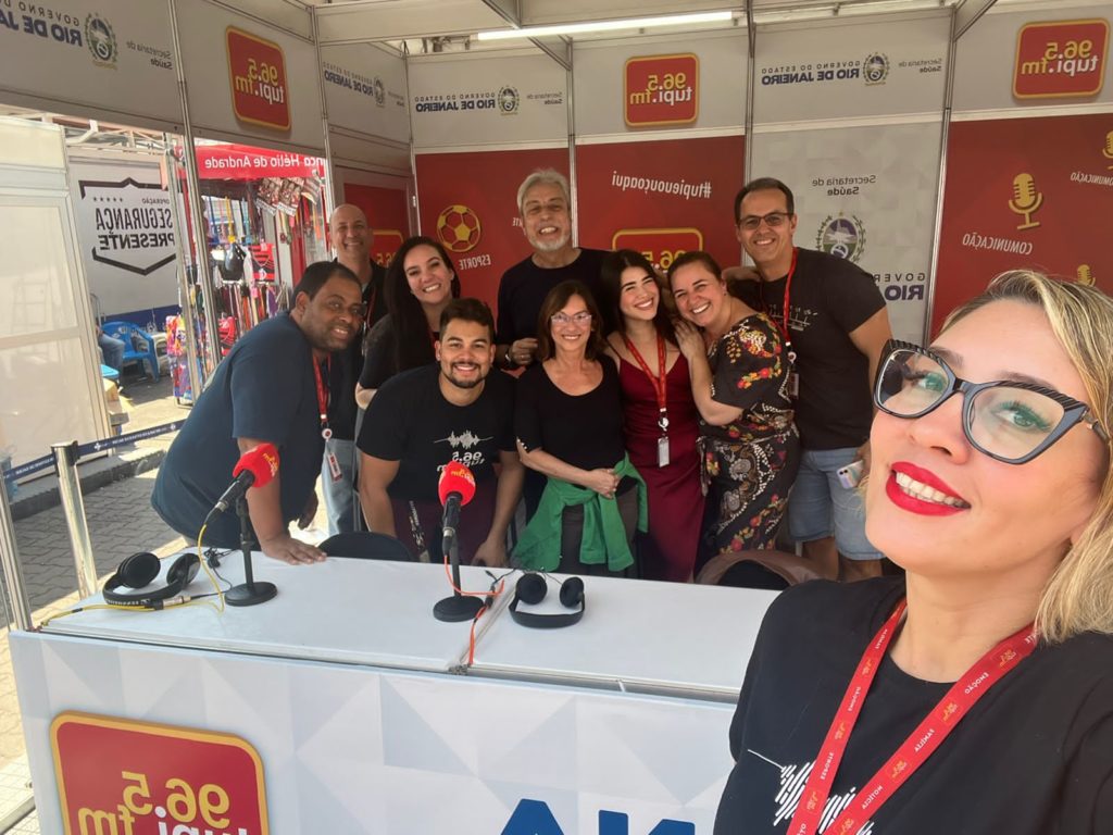 Equipe da Rádio Tupi na Semana da Saúde em Nova Iguaçu