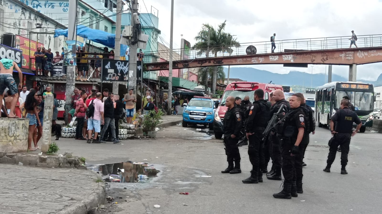 operação da polícia militar na Maré