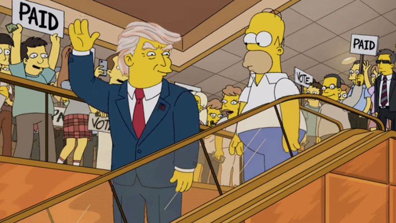 Trump em "Os Simpsons"