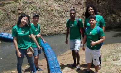 Alunos do Ambiente Jovem desenvolvem ecobarreiras em Três Rios