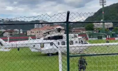 Lula chega em Santos de helicóptero para velório de Pelé