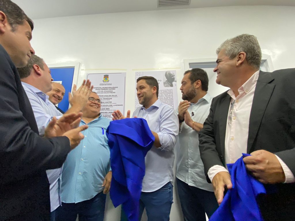 Governador do RJ, Cláudio Castro em inauguração de hospital na Baixada Fluminense