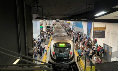 MetrôRio volta a operar normalmente após interromper serviço por acesso indevido à via (Foto: Luiz Guilherme/ Super Rádio Tupi)