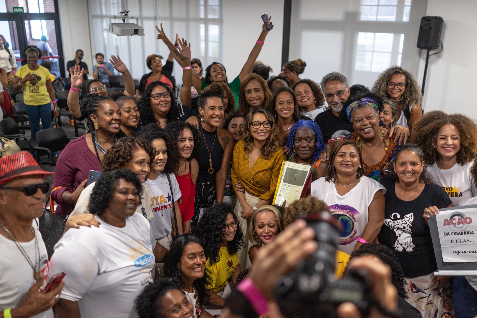 Primeira-dama Janja e Anielle Franco participam de evento da Ação da Cidadania, no Rio (Foto: Breno Lima/ Divulgação)