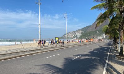 Praia do Leblon, na Zona Sul do Rio