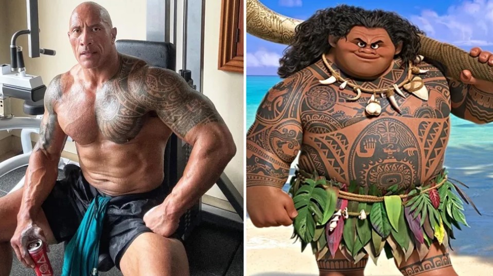 The Rock vai interpretar Maui, personagem que dublou na animação Moana