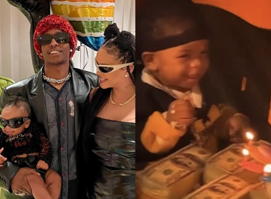 Rihanna, o marido e o filho
