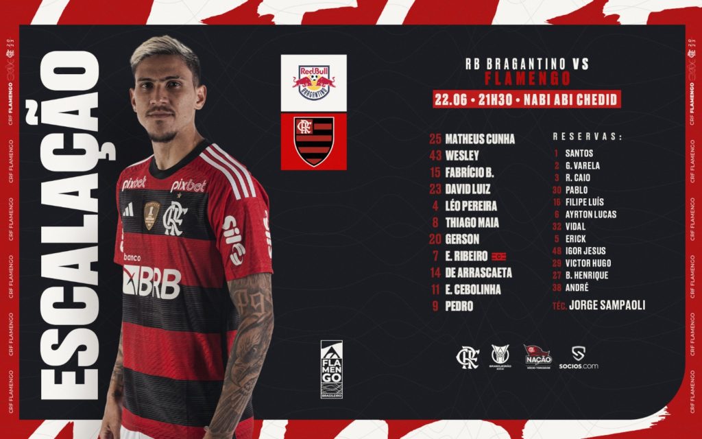 FLAMENGO X RB BRAGANTINO TRANSMISSÃO AO VIVO DIRETO DO NABI ABID