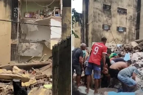 Prédio desaba em Recife e deixa moradores soterrados (Foto: Reprodução)