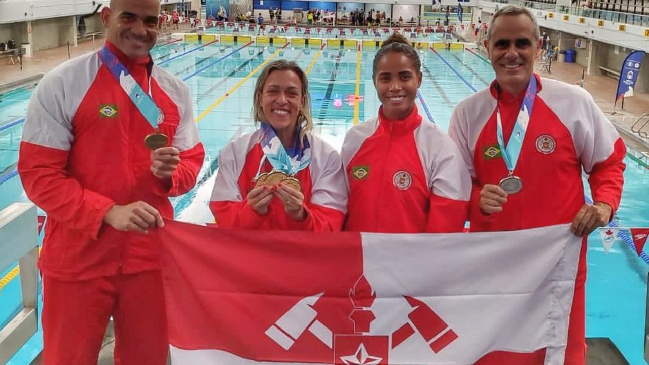 Bombeiros do Rio conquistam 9 medalhas e dois recordes mundiais no