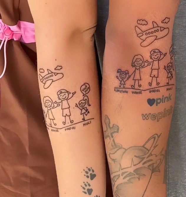 nova tatuagem de Virginia e Zé felipe