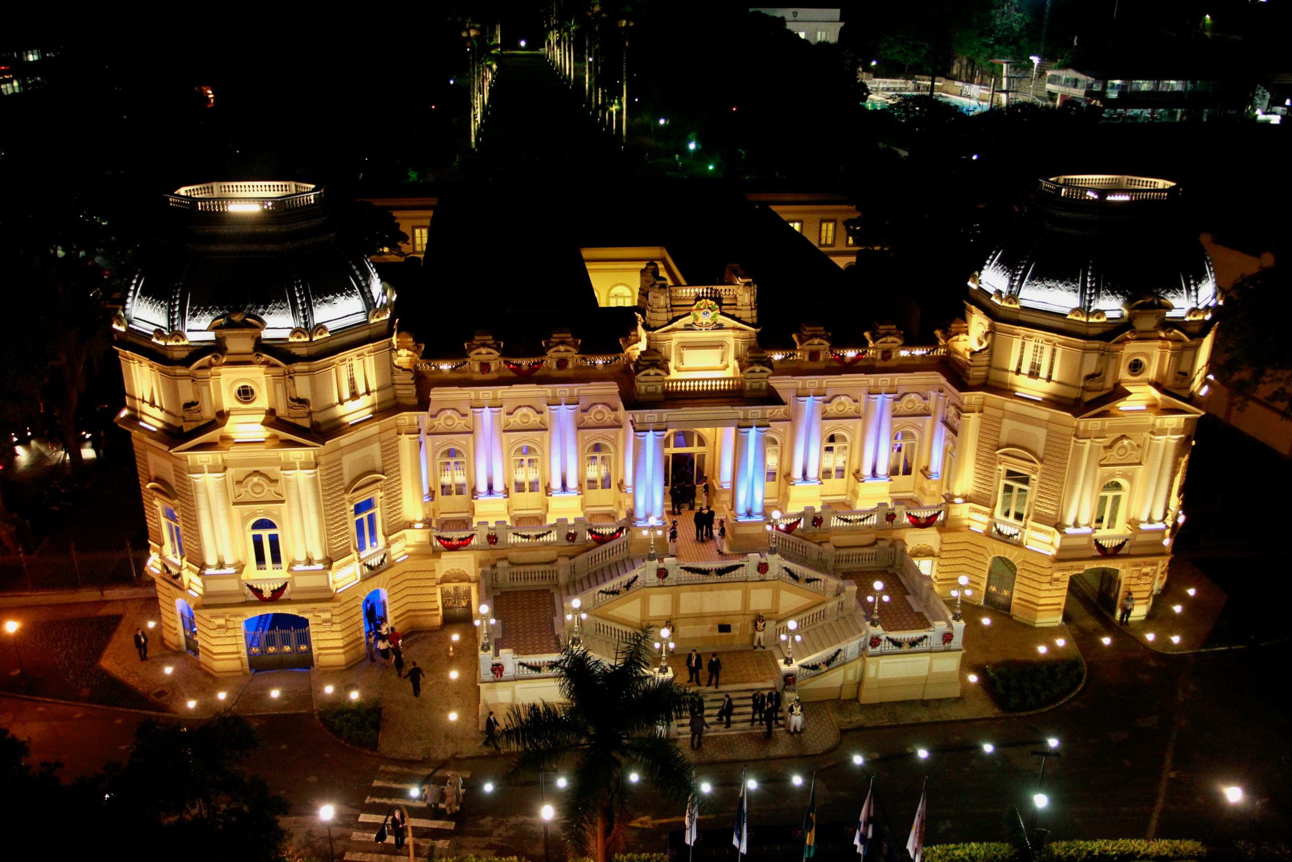 Fachada do Palácio Guanabara, sede do Governo do Estado do Rio de Janeiro.