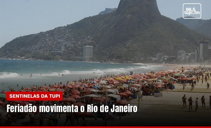 Feriadão movimenta o Rio de Janeiro (Foto: Rafaela Lima/ Super Rádio Tupi)