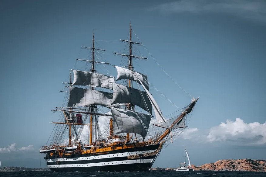 Navio escola Amerigo Vespuccio, o mais bonito do mundo, chega ao Rio