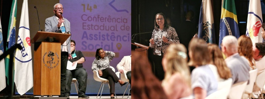 Rosangela Gomes e José Carlos Simonin participam da 14ª Conferência Estadual de Assistência Social (Foto: Divulgação)
