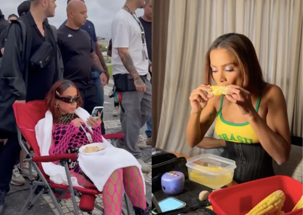 Anitta compartilha momentos de sua passagem pelo Brasil e diverte os fãs: 'Quem vê Glamour não vê o corre' (Foto: Reprodução/ Instagram)