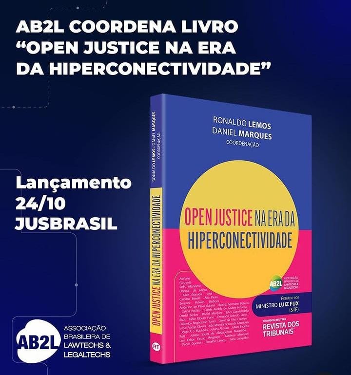 Ministro Luiz Fux do STF prefacia o livro 'Open Justice na Era da Hiperconectividade' da AB2L (Foto: Divulgação)