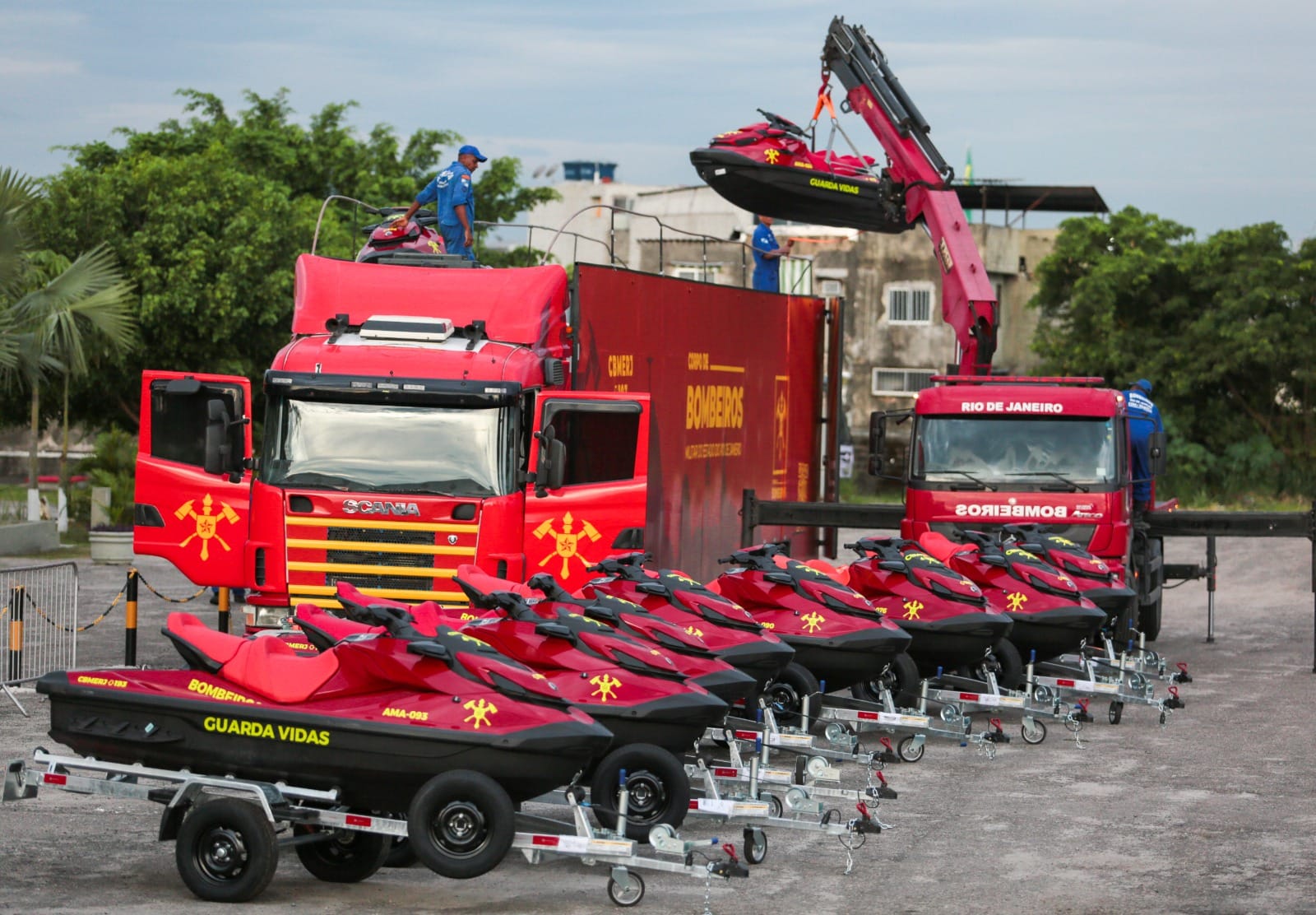 Novas moto-aquáticas dos Bombeiros do RJ