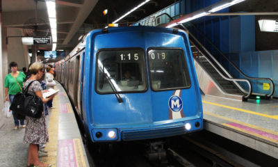 Foto da estação do Metrô Rio