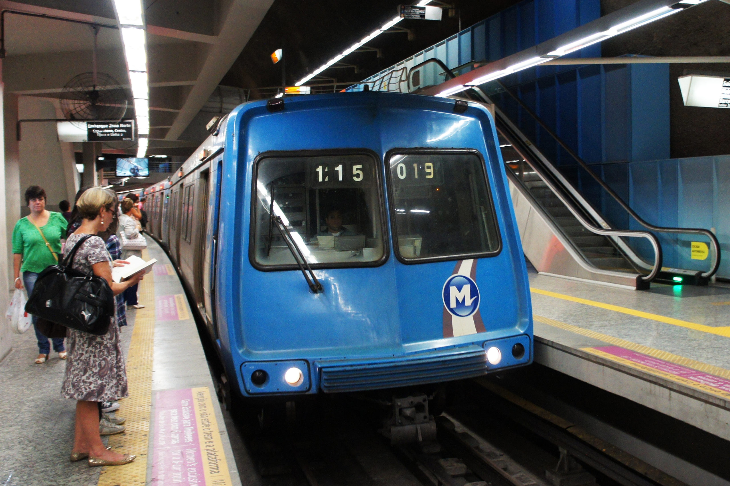 Foto da estação do Metrô Rio