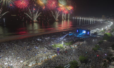 Queima de fogos em Copacabana