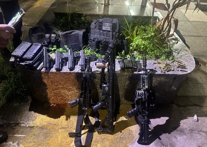 Quarteto fortemente armado é preso em blitz da Lei Seca em Campo Grande