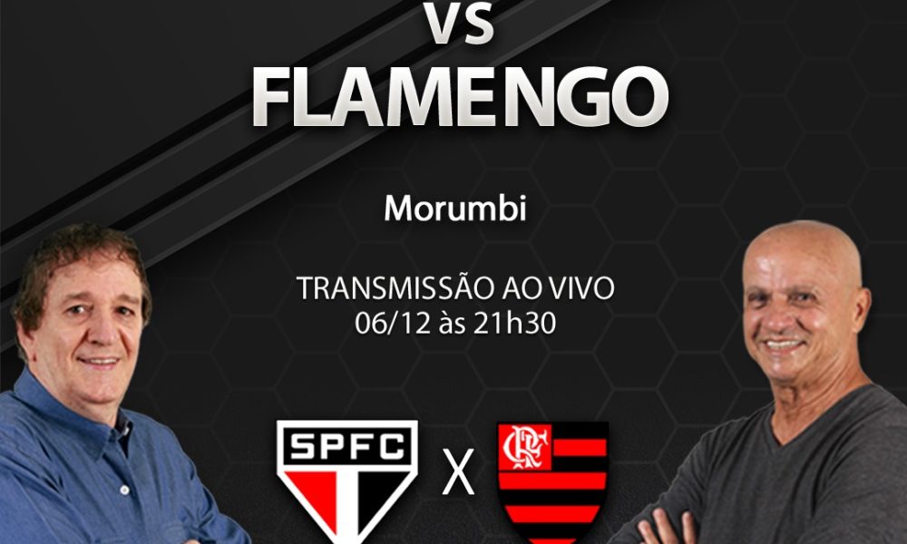 São Paulo x Flamengo ao vivo 06/12/2023 - Brasileirão Série A