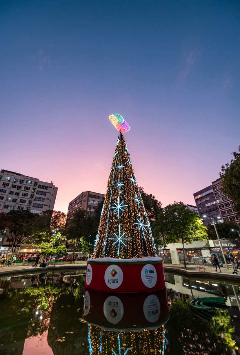 Tijuca recebe tradicional árvore de Natal (Foto: Divulgação)