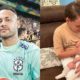 Neymar e os filhos Davi Lucca e Mavie