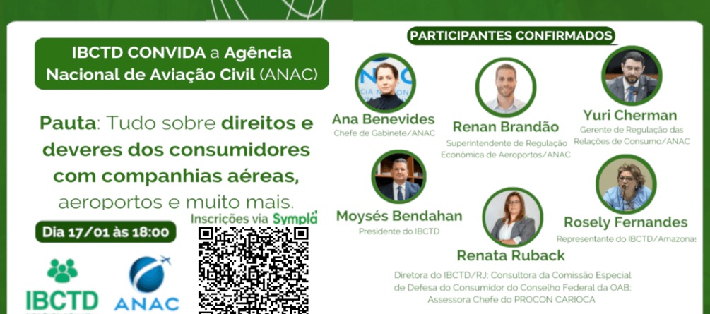 Ibctd Promove Live Com A Anac Sobre Direitos E Deveres Do Consumidor Na Relação Com Companhias 3147