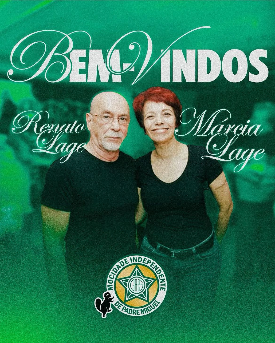 Renato Lage e Márcia Lage são os novos carnavalescos da Mocidade.