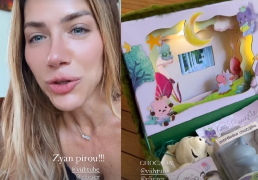 Giovanna Ewbank e o convite de anversário da filha de VIih Tube