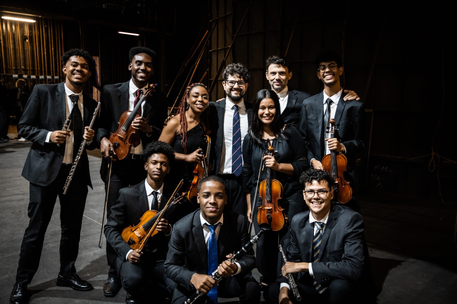 Grupo de músicos da Orquestra Petrobras Sinfônica